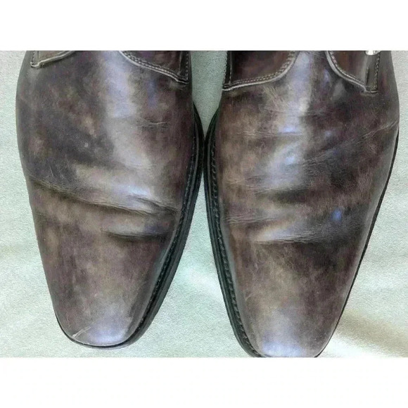Magnanni Marco Cuero Single Monk Strap Gray Mens Dress 13276 Sz 10.5 M - Picture 13 of 16